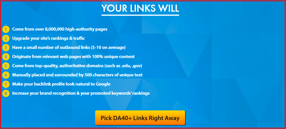 Buy quality backlinks cheap price