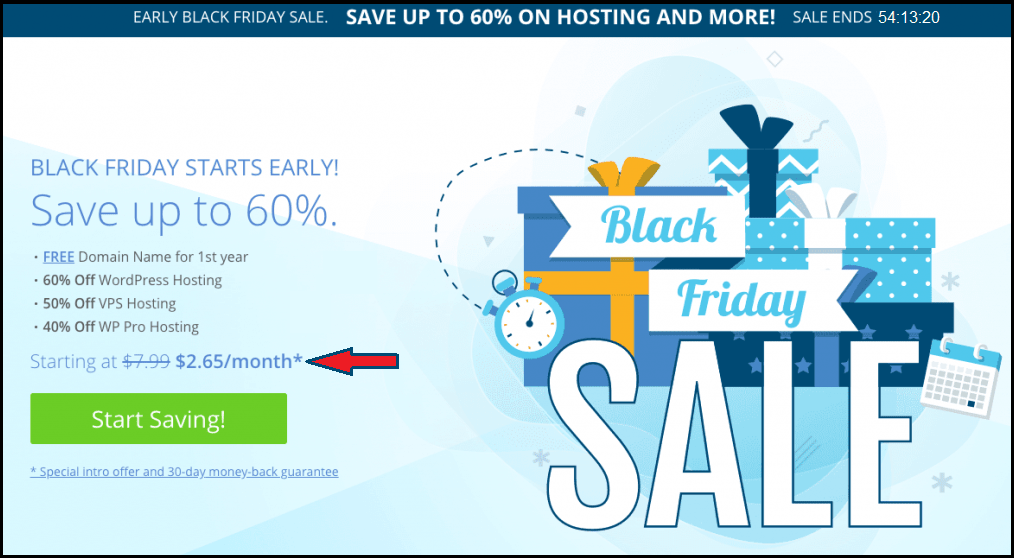 BlueHost Black Friday Deals and Discount
