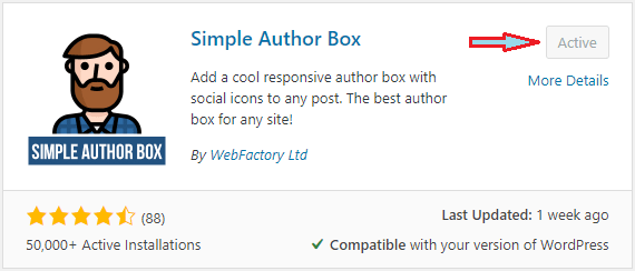 Simple Author Box Plugin